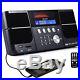 Portable stereo cd player boombox with fm radio clock usb sd and aux line-in