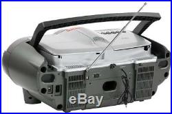 QFX J-50U Portable Jumbo Bluetooth Boombox Radio MP3/CD Player Cassette Recorder