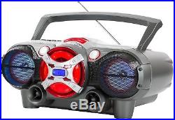 QFX J-50U Portable Jumbo Bluetooth Boombox Radio With MP3/CD Player And