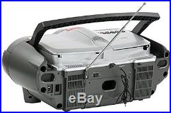 QFX J-50U Portable Jumbo Bluetooth Boombox Radio with MP3/CD Player and Casse