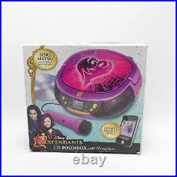 RARE Intertek eKids Disney Villains Descendants Portable Boombox Radio CD Player