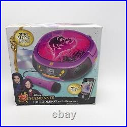RARE Intertek eKids Disney Villains Descendants Portable Boombox Radio CD Player