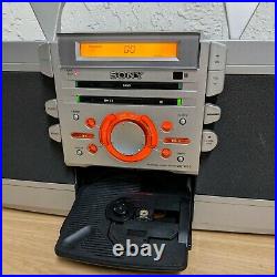 RARE SONY ZS-D55 Portable Boombox Stereo CD Player Cassette Tape FM Radio TESTED