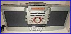 RARE SONY ZS-D55 Portable Boombox Stereo CD Player Cassette Tape Radio