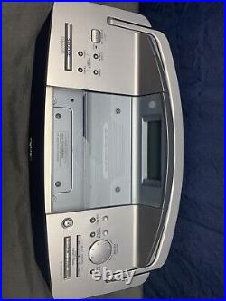 RARE VTG JVC RD-T70 CD Portable System WithAlarm -Clock, AM/FM+ Remote Tested