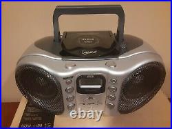 RCA RCD 160 AM/FM Portable Boombox Radio CD Player Digital MP3 Twin Bass