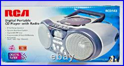 RCA RCD143 Digital Portable CD Radio Boombox FACTORY SEALED BOX NEW LIGHT-WEIGHT