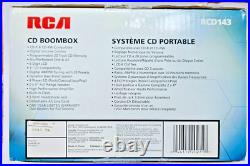 RCA RCD143 Digital Portable CD Radio Boombox FACTORY SEALED BOX NEW LIGHT-WEIGHT