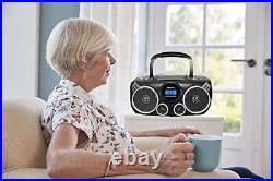 RIPTUNES Portable CD Player Bluetooth Stereo Sound System Digital AM FM Radio