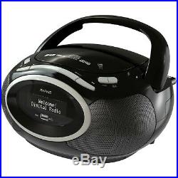 Raphie BP40 Portable Digital Radio DAB/DAB+ FM, Premium CD Player Boombox, MP