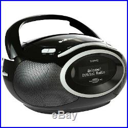Raphie BP40 Portable Digital Radio DAB/DAB+ FM, Premium CD Player Boombox, MP