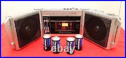 Rare MITSUBISHI TX-40 TX40 Bi-fold Swing Away Walkman/Mini Boombox-Serviced