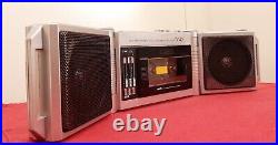 Rare MITSUBISHI TX-40 TX40 Bi-fold Swing Away Walkman/Mini Boombox-Serviced