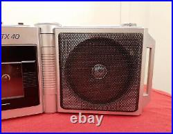 Rare MITSUBISHI TX-40 TX40 Bi-fold Swing Away Walkman/Mini Boombox-Serviced