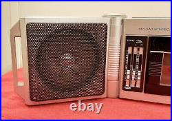 Rare MITSUBISHI TX-40 TX40 Bi-fold Swing Away Walkman/Mini Boombox-Serviced