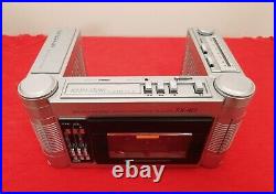 Rare MITSUBISHI TX-40 TX40 Bi-fold Swing Away Walkman/Mini Boombox-Serviced