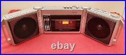 Rare MITSUBISHI TX-40 TX40 Bi-fold Swing Away Walkman/Mini Boombox-Serviced