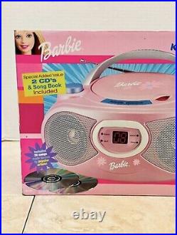 Rare Vintage Barbie Karaoke Boombox AM/FM Radio CD Player Pink