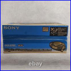 Rare Vintage SONY CFD-S350 CD Radio Cassette Player Mint Original Sealed Box