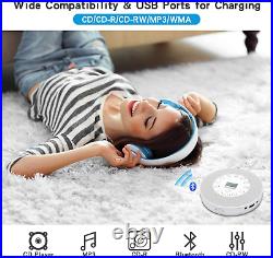 Rechargeable Portable Bluetooth CD Player, Lukasa CD Player Portable, Compact Musi