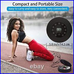 Rechargeable Portable Bluetooth Cd Player Compact Music Cd Disc Player For Car