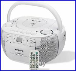 Retekess TR621 CD and Cassette Player Combo, Portable Boombox AM FM Radio