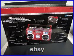 Retro Street Boombox 80's Studebaker SB2145B Bluetooth With CD Player New Retro Street Boombox 80's Studebaker SB2145B Bluetooth With CD Player New