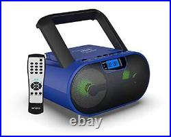 Riptunes Top Loading CD Player Boombox Portable AM/FM Radio Bluetooth Boombox