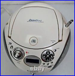Roberts ZoomBox 2 Portable CD Player DAB & FM Radio MP3 USB & SD Stereo