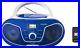 Roxel RCD-S70BT Portable Boombox CD Player with Bluetooth, Remote Blue