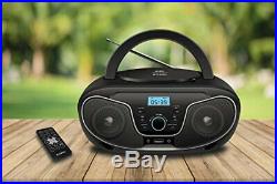 Roxel RCD-S70BT Portable Boombox CD Player with Bluetooth, Remote Red
