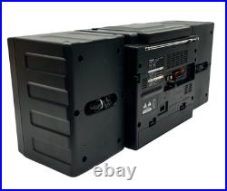 SHARP BOOM BOX 1991 Model GX-CD510(gy) CD CASSETTE RADIO X-BASS & Original Box SHARP BOOM BOX 1991 Model GX-CD510(gy) CD CASSETTE RADIO X-BASS & Original Box