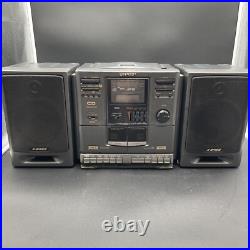 SHARP GX-CD610 GY Cassette/Tape AM/FM CD Player Radio Boombox Portable X Bass SHARP GX-CD610 GY Cassette/Tape AM/FM CD Player Radio Boombox Portable X Bass