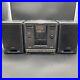 SHARP GX-CD610 GY Cassette/Tape AM/FM CD Player Radio Boombox Portable X Bass