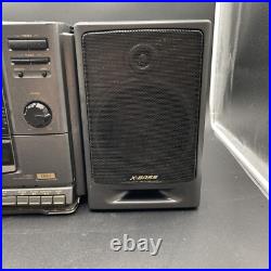 SHARP GX-CD610 GY Cassette/Tape AM/FM CD Player Radio Boombox Portable X Bass SHARP GX-CD610 GY Cassette/Tape AM/FM CD Player Radio Boombox Portable X Bass