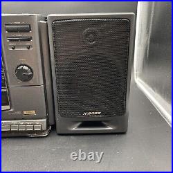 SHARP GX-CD610 GY Cassette/Tape AM/FM CD Player Radio Boombox Portable X Bass