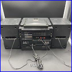 SHARP GX-CD610 GY Cassette/Tape AM/FM CD Player Radio Boombox Portable X Bass