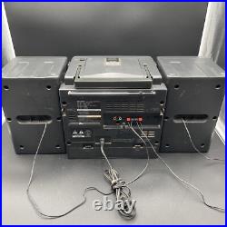 SHARP GX-CD610 GY Cassette/Tape AM/FM CD Player Radio Boombox Portable X Bass SHARP GX-CD610 GY Cassette/Tape AM/FM CD Player Radio Boombox Portable X Bass