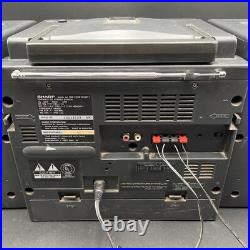 SHARP GX-CD610 GY Cassette/Tape AM/FM CD Player Radio Boombox Portable X Bass SHARP GX-CD610 GY Cassette/Tape AM/FM CD Player Radio Boombox Portable X Bass