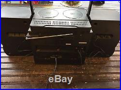 SHARP Portable Stereo X-BASS Boombox CD Dual Cassette Player Radio GX-CH150