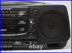 SHARP QT-CH1200 BoomBox Radio HAS ISSUES, PLEASE READ! Free Shipping