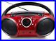 SINGING WOOD 030B Portable CD Player Boombox with Bluetooth for Home AM FM St