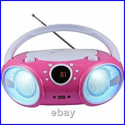 SINGING WOOD CD Player Boombox CD/CD-R/CD-RW Portable withBluetooth USB AM/FM R