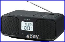 SONY CD Radio Cassette Player CFD-S401 large LCD BLACK CD boombox
