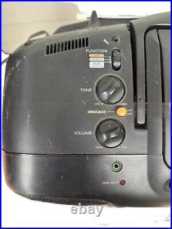 SONY CFD-12 Boombox CD Radio Tape Player/Recorder Mega Bass