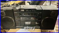 SONY CFD-454 VINTAGE Portable CD AM/FM Cassette Recorder Radio Boombox Stereo