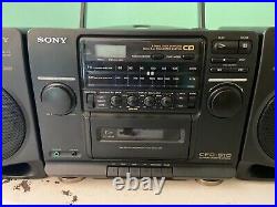 SONY CFD-510 CD/Radio/Cassette Player Boom Box Portable Stereo Mega Bass
