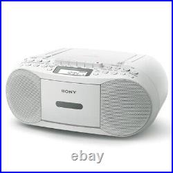 SONY CFD-S 70 CD Boombox with Recorder FM AM Wide-FM White SONY CFD-S 70 CD Boombox with Recorder FM AM Wide-FM White