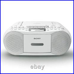 SONY CFD-S 70 CD Boombox with Recorder FM AM Wide-FM White SONY CFD-S 70 CD Boombox with Recorder FM AM Wide-FM White