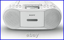 SONY CFD-S 70 CD Boombox with Recorder FM AM Wide-FM White Radio CD JP NEW